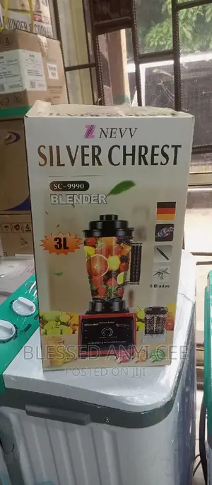 High Quality Silver Chrest (9000W) Blender (3liter)