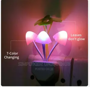 Led Mushroom Night Light Automatic on/Off Sensor Light.
