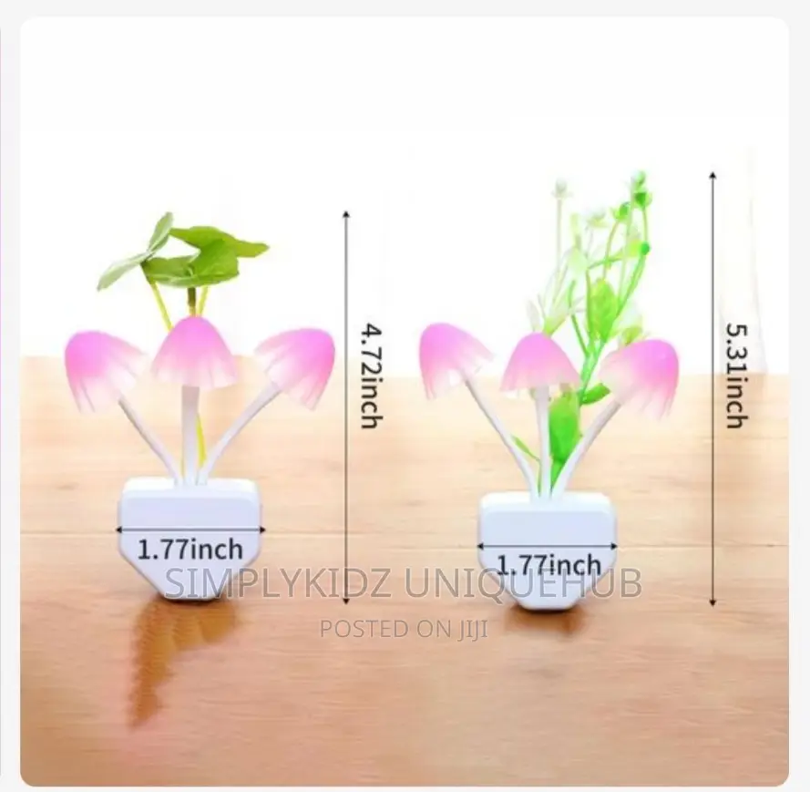 Led Mushroom Night Light Automatic on/Off Sensor Light.