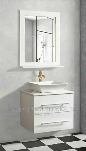 Wall Hung Cabinet Basin With Mirrors (Sets)