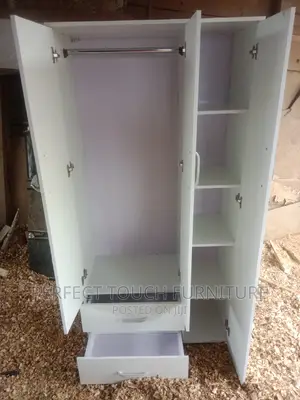 3ft by 6ft White Wardrobe