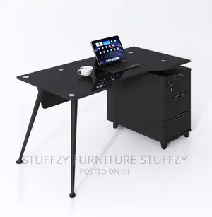 Italian Unique Tempered Glass Office Tables