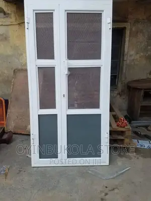 White Three Design Aluminium Door