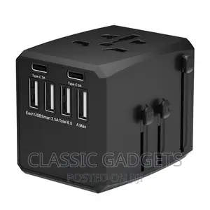 All in One Worldwide Universal Travel Adapter With USB Ports