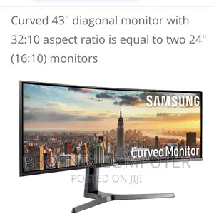 Curved 43"Diagonal Monitor With 32:10 Ratio(16:10)Monitors