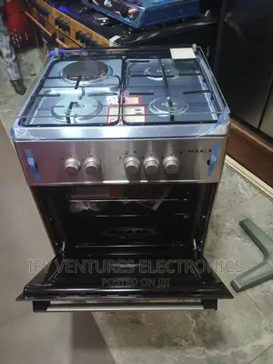 Maxi 3+1gas Cooker, 60*60, Silver Colour