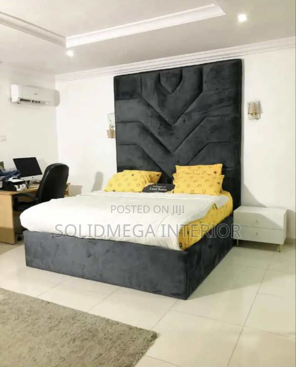Solid Interior Full Wall Bedframe