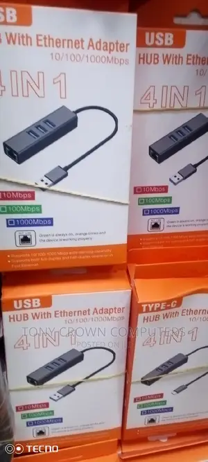 Usb Hub Wit Ethernet Adapter