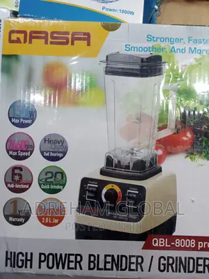 Qasa Single Cup Heavy Duty Commercial Grinder Blender, 1500w