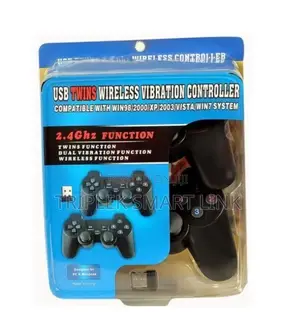 USB Twin Wireless Vibration Game Controller