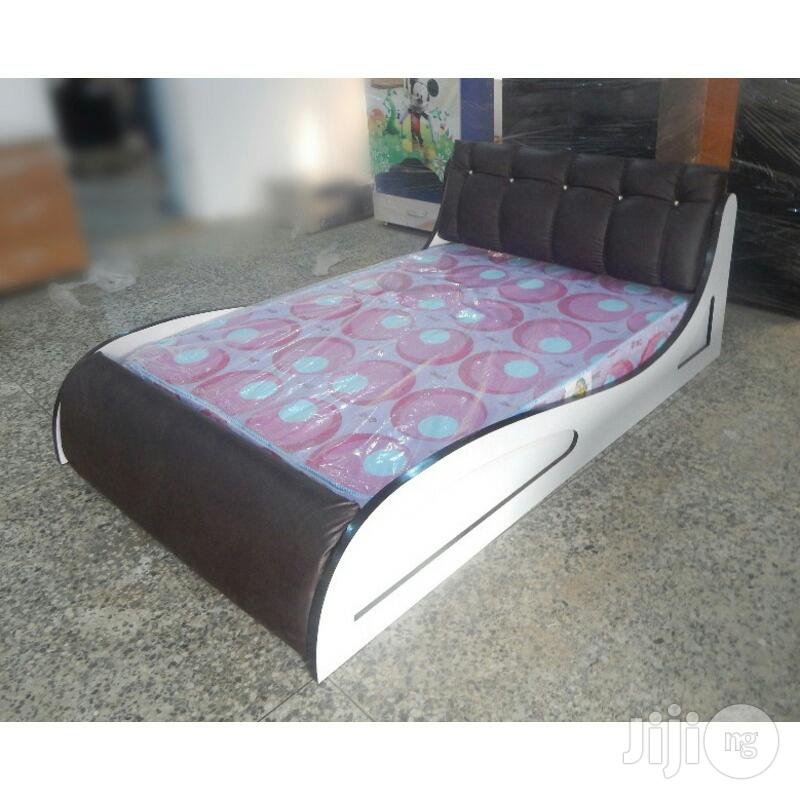 Heritage Nigerian Design Leather Bed Frame 6x6ft (Reference Fx130wb