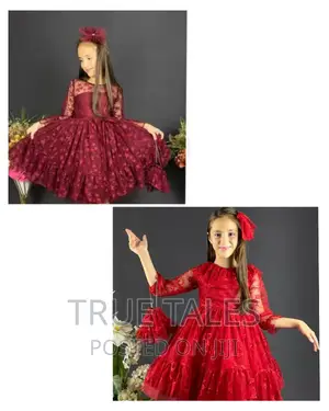 Girls Turkey 3in1 Ballgown Dress With Hairpiece And Bag