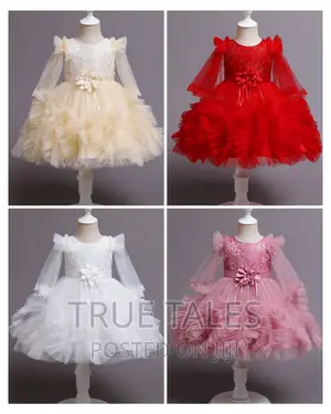 Girls Frilly Ballgown Dress