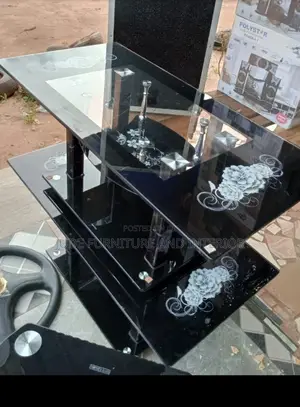 Black Glass Table