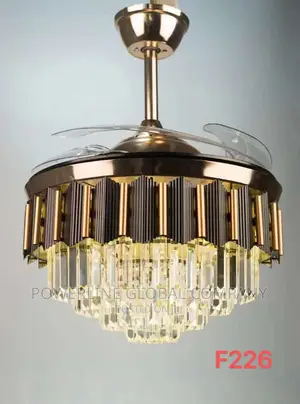 Crystal Chandelier Fan Light for Home's/ Hotels/ Lounges