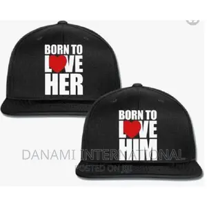 Danami Born to Love Her Born to Love Him Couple Snapback Cap