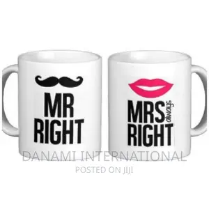 Danami Couple Mr Right Mrs Always Right Printed Mugs