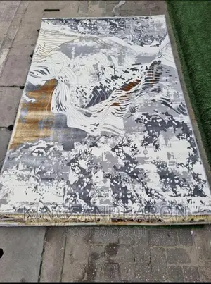 5x7fts Gold,Cream and Grey Turkey Center Rug(3x5,4x6,7x10,)