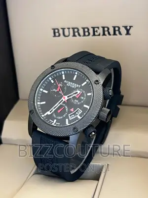 Original BURBERRY Rubber Strap Watch Available in Store