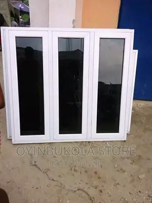 Aluminium Window With White Frame
