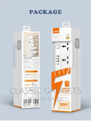 Ldnio Multi-Function 5 Power Sockets +1pd 20W+1qc 18W+2 Auto