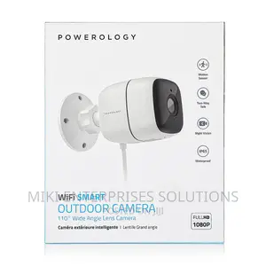 Powerology Wifi Smart Outdoor Camera 110 Wide Angle Lens