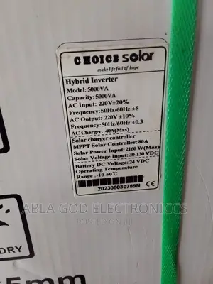 5kva 24v Pure Sine Wave Inverter Choice Hybrid.