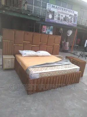 Quality 6by6 Complete Set of Ulphostery Padded Bed Frame