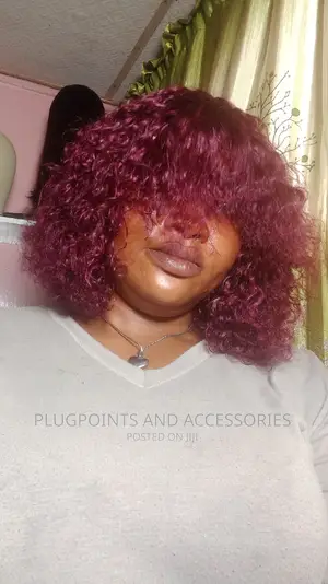 Wine Fringe Wig