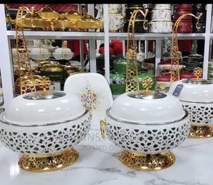 White Gold Chaffing Dish