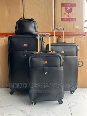 Set of 4 Leather Boxes
