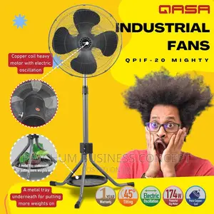 Qasa Industrial Fan 20inches Bysicle Leg