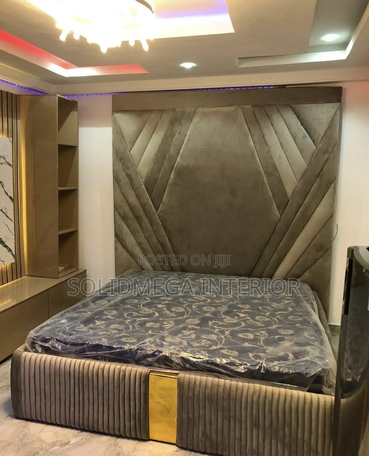 Solid Interior Wall Bedframe