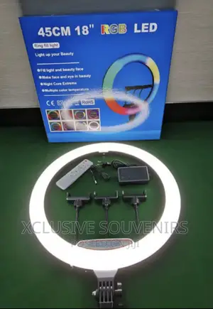 18 Inch RGB Ring Light With Tripod Stand
