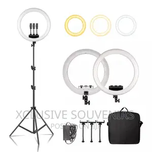 18” Led Ring Light Kit With Tripod Stand And Remote Control