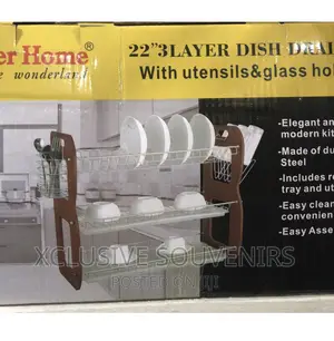 3 Layers Rustproof Dish Rack