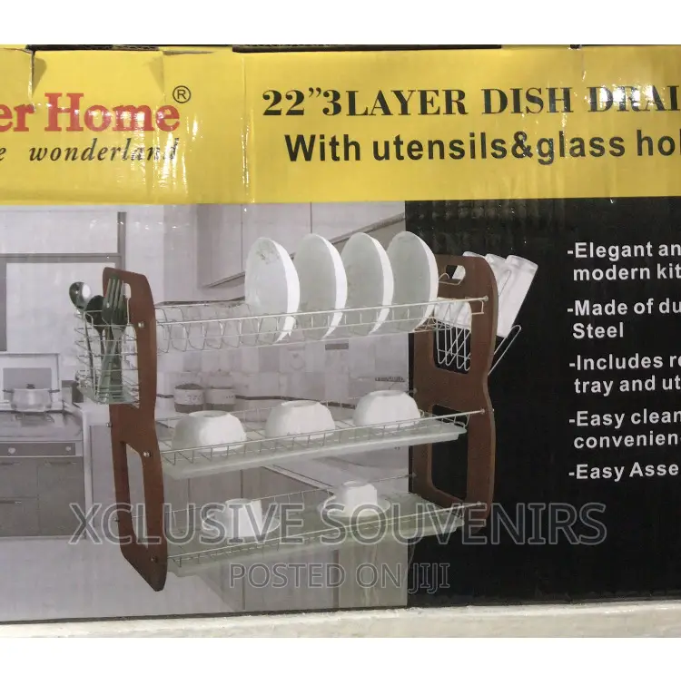 3 Layers Rustproof Dish Rack