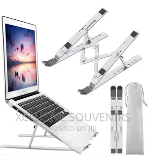 Adjustable Aluminum Foldable Laptop Stand With Pouch