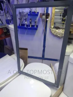 Mirror With Gray Frame (60 by 40cm)