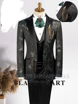 Italian Style Tuxedo Black-Smart Men's Suit