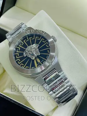 Original VERSACE Silver Chain Watch Available in Store