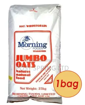 Morning Food Rolled Oat or Jumbo Oat. 25kg Bag