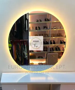 Round Shape Wall Mirrors With Led Lights