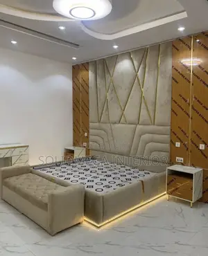 Solid Interior Full Wall Bedframe