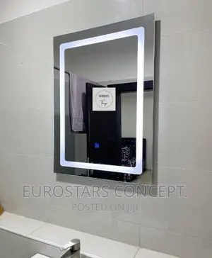 Square LED Mirror With Lights