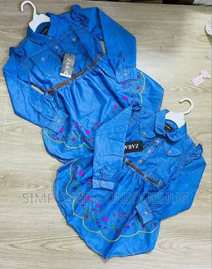 Girls Denim Shirt Dress
