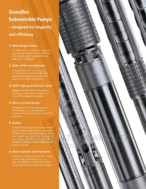 SP Grundfos Submersible Pumps Available