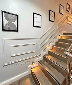 Wall Screeding And Staircase Art Work