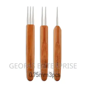3pcs Dreadlock Crochet Hook Braid Needle Wig Knitting 0.5mm