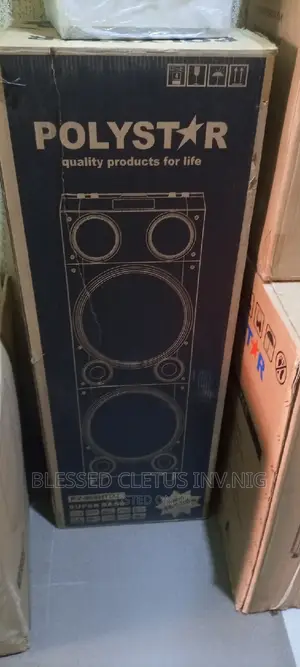Polystar Super Bass 16000W Pomp Party Box Speaker System